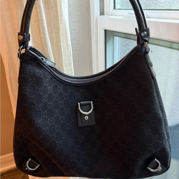 Like NEW. Authentic GUCCI ABBEY D RING CHOCOLATE GG CANVAS - Picture 6 of 12